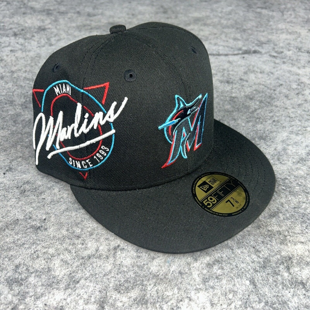 Miami Marlins City Gear Black New Era MLB 9FITFTY Fitted 7 3/8
